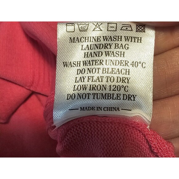 Arach & Cloz Women's Short Sleeve V-Neck Light Textured Sweater Top Pink Size XL - Picture 9 of 11